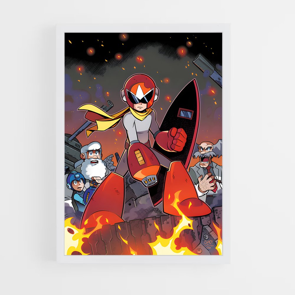 Poster Mutants en Rébellion – affiche Mega man (vue 3)